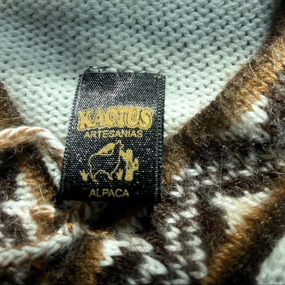 Knit hooded sweater alpaca - Picture 7 of 8